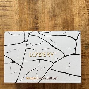 Lovery Marble Epsom Salt bath body foot soak Set of 6 gift set NWT NEW